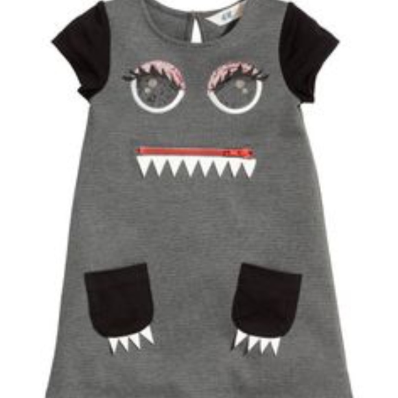 H and M dress with monster print. - Picture 1 of 8